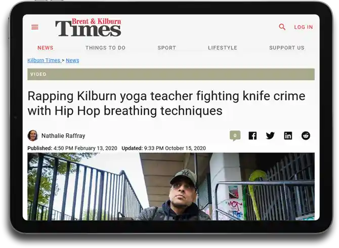 Times Article About Neil Patel's Anti Knife Crime Project - Breathe Album