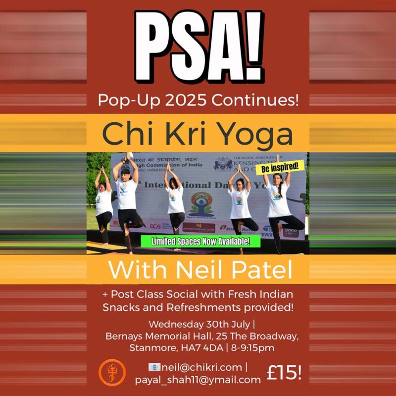 CHI KRI YOGA STANMORE POP-UP CLASS